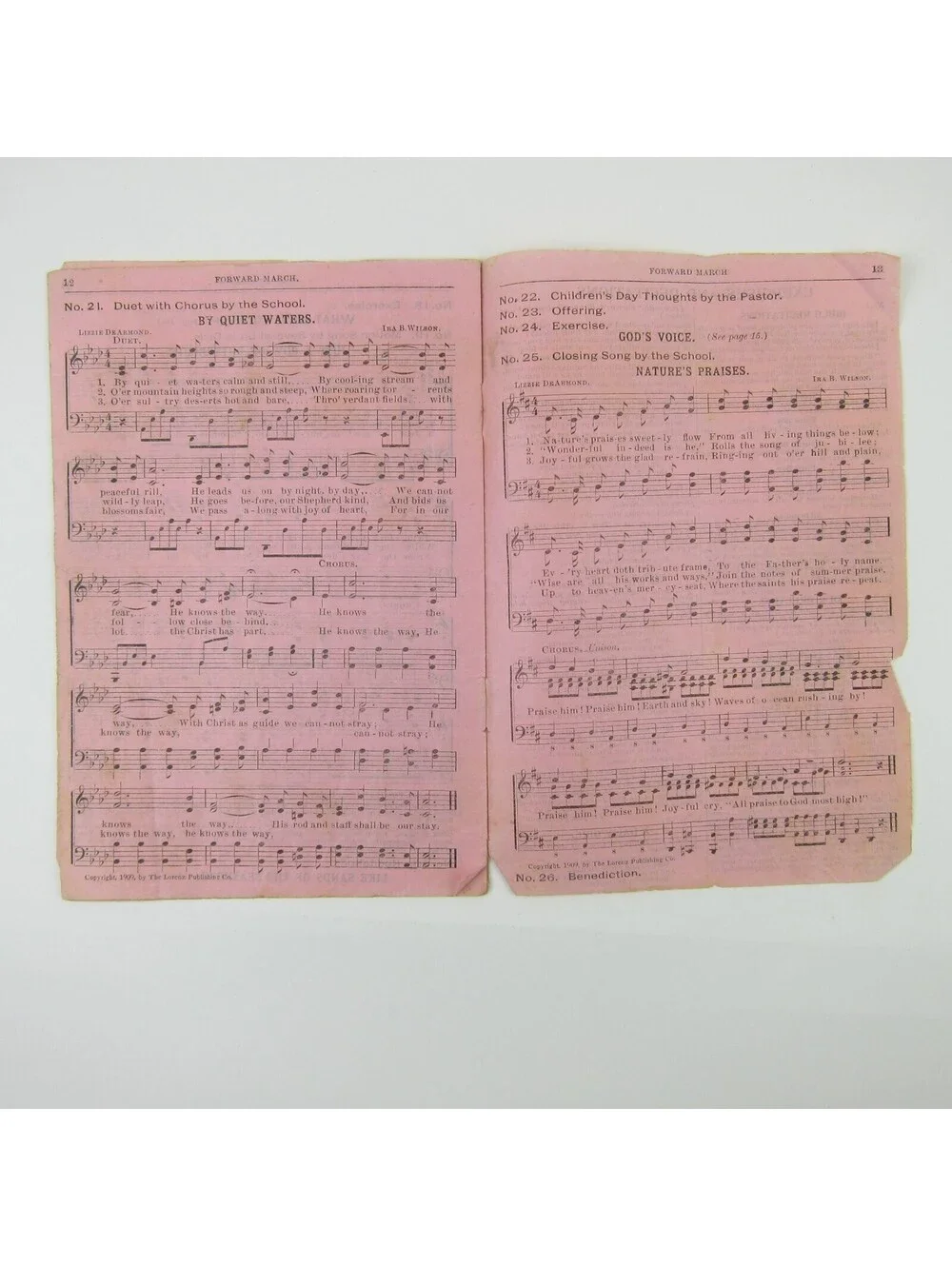 Sheet Music Rally Day Sampler Lorenz Publishing Co Dayton Ohio Antique 1909 RARE